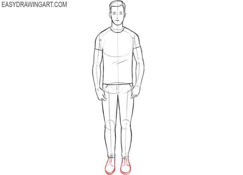 How to draw a human step by step