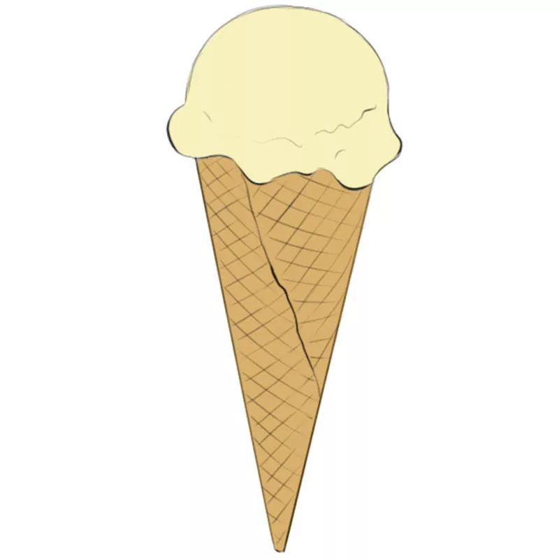 How to Draw Ice Cream Cone Easy Drawing Art