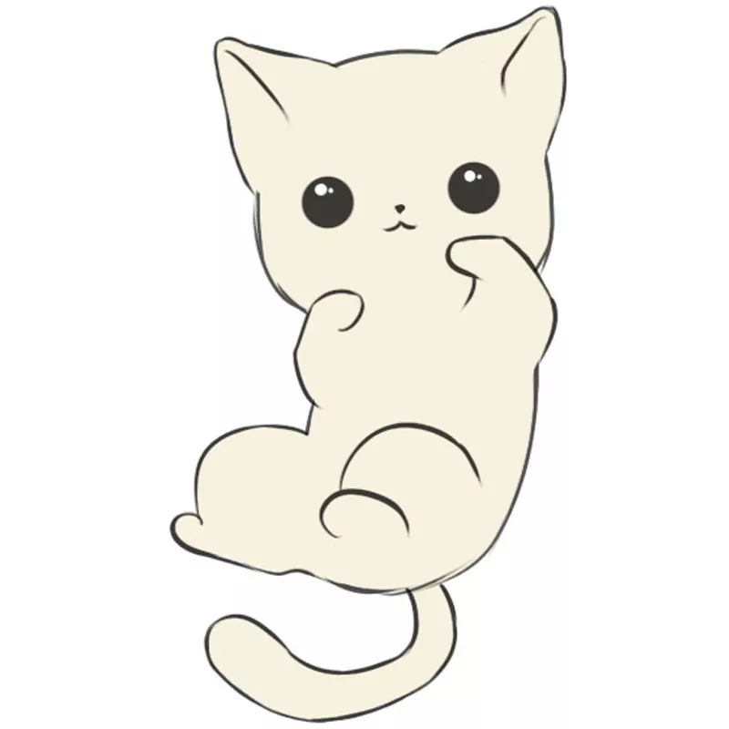 How to Draw a Kawaii Cat Easy Drawing Art
