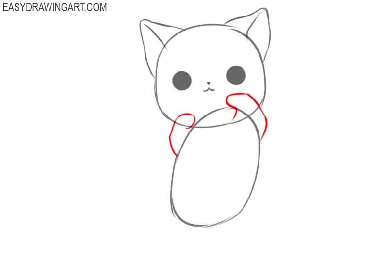 How to draw a kawaii cat for beginners