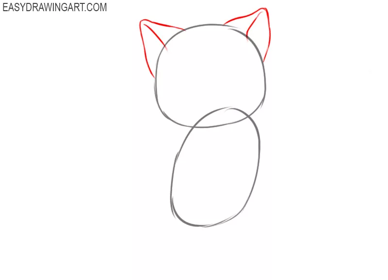 How to draw a kawaii cat for kids