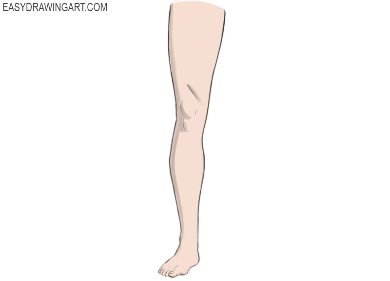 How to draw a leg