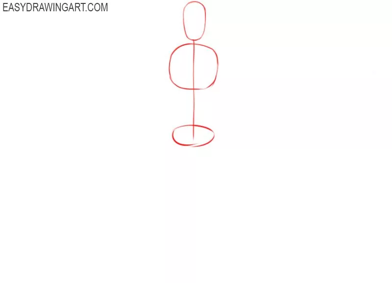 How to draw a male body easy