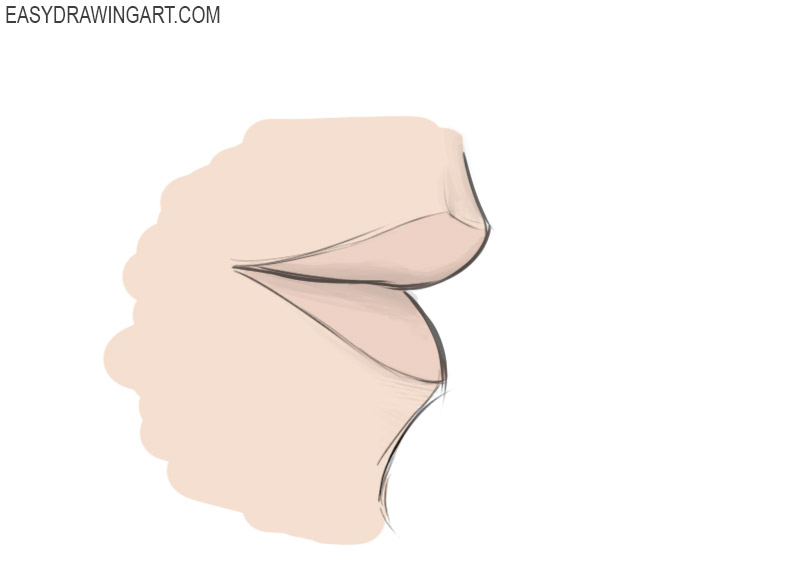 How to draw a mouth