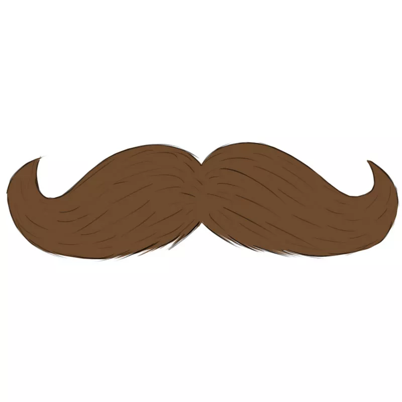 How To Draw A Mustache - Easy Drawing Art