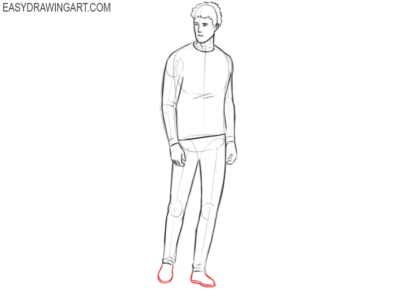 How to draw a person easy