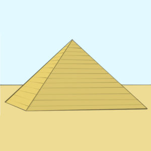 How to draw a pyramid