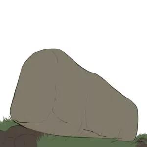 How to draw a rock