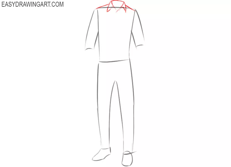 How to draw a shirt and pants