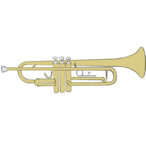 How to draw a trumpet