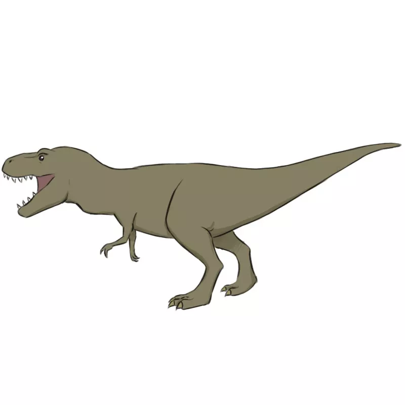 Trex Kawaii - Cute T-Rex Drawing Graphic by WonderWallArt · Creative Fabrica