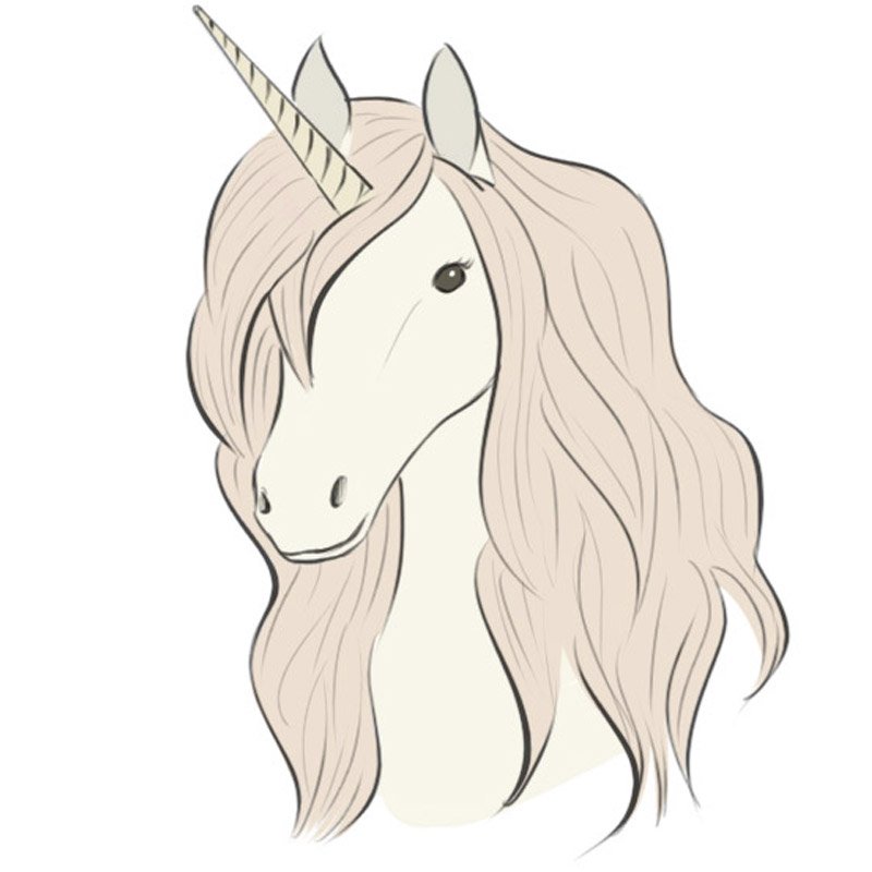 How to Draw a Unicorn Head - Easy Drawing Art