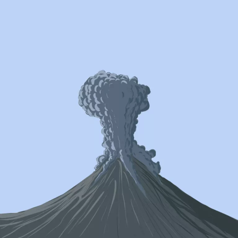 How to Draw a Volcano
