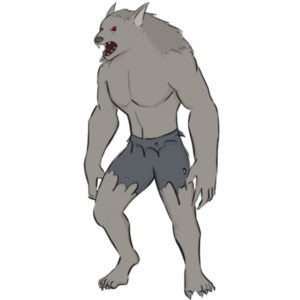 How to draw a werewolf