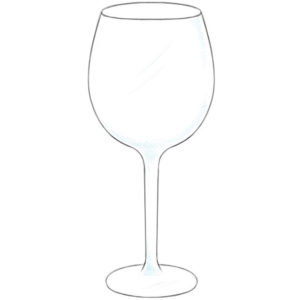 How to Draw a Wine Glass