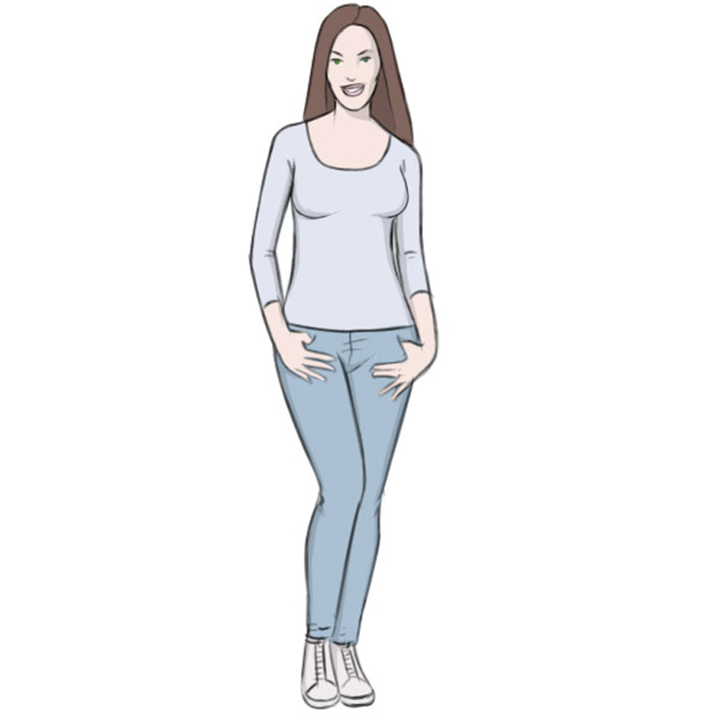 draw female figure