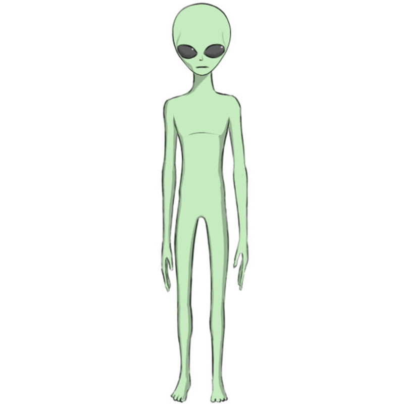 simple alien drawing