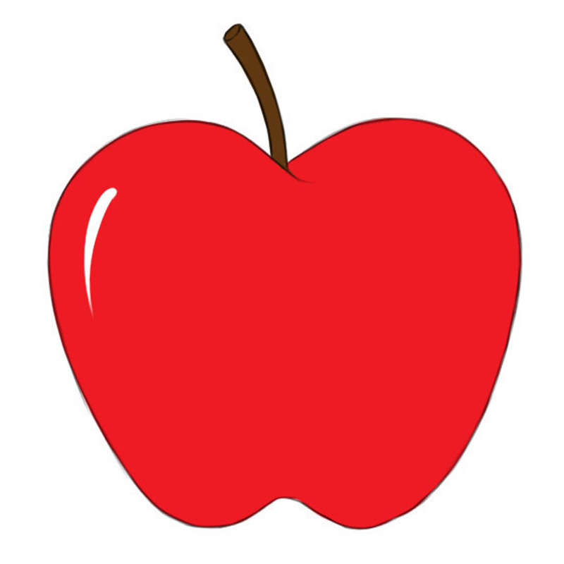 simple apple drawing