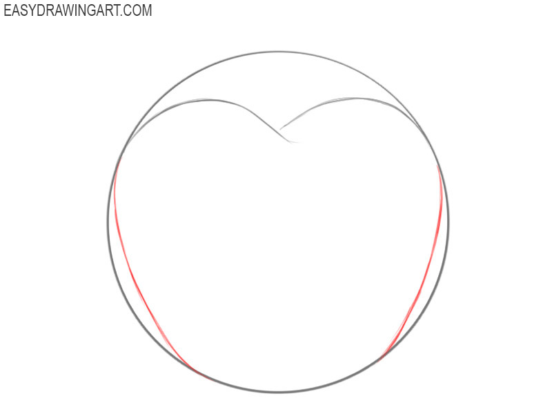 How to draw an apple easy step by step