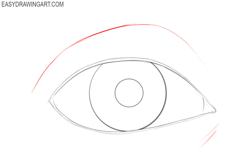 Basic Eye Sketch Step By Step - ansiedadedefine