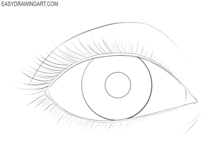 How to draw an eye easy step by step