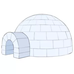 How to draw an igloo