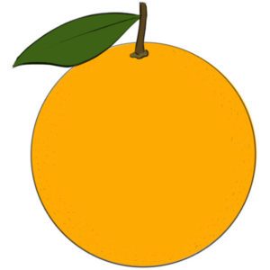 How to draw an orange