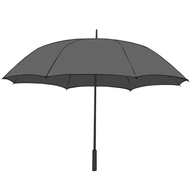 Black and white open beach umbrella sketch style Vector Image