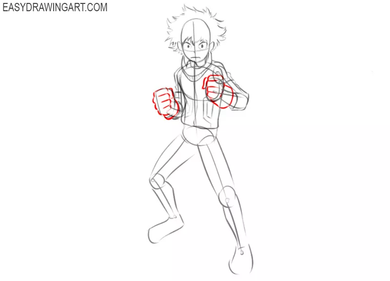 How To Draw Deku Easy Drawing Art