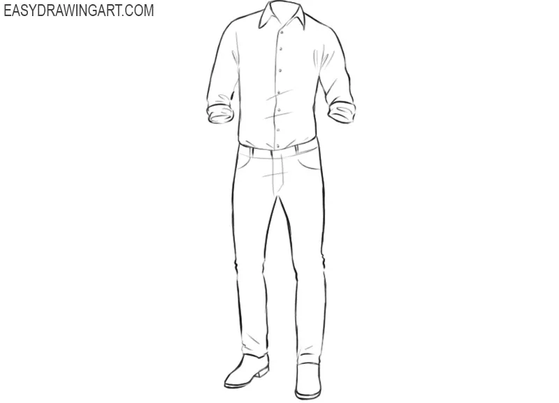 How to draw clothes easy