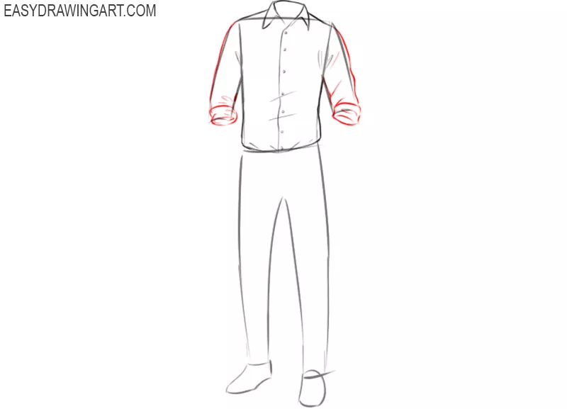 How to draw clothes in pencil