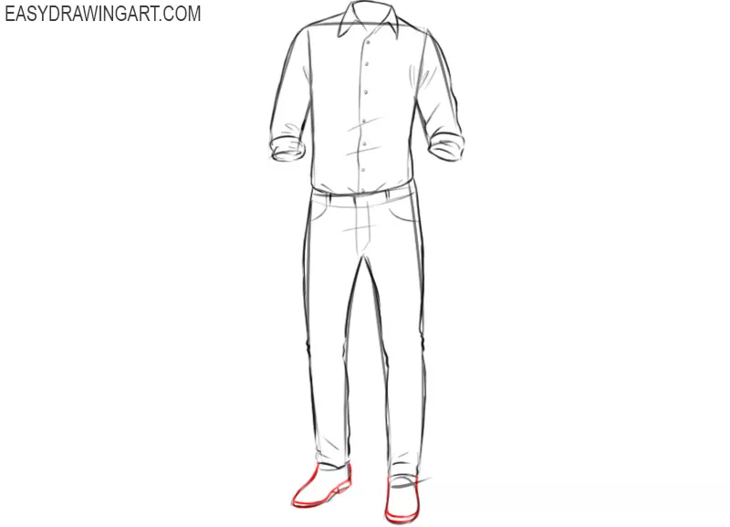 How to draw clothes step by step