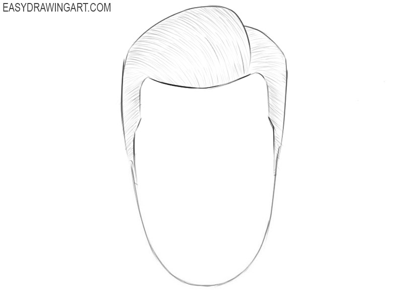 How to draw hair easy
