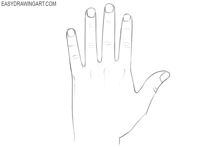 How to draw hands and fingers