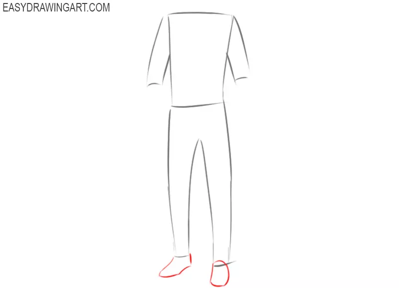 How to draw male clothes