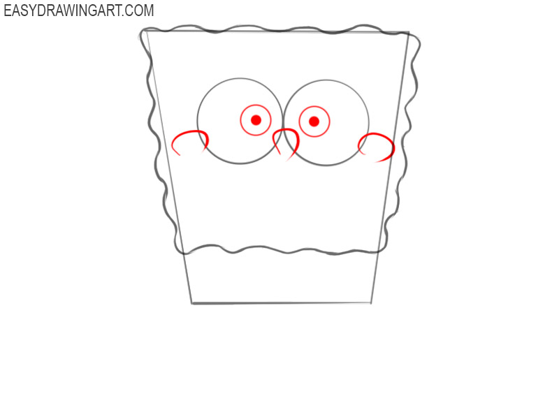 How to draw spongebob squarepants easy