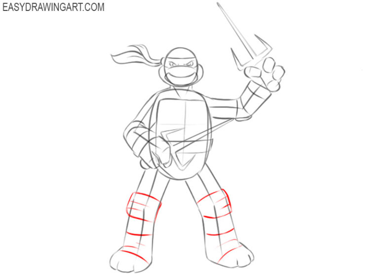 How to Draw a Ninja Turtle - Easy Drawing Art