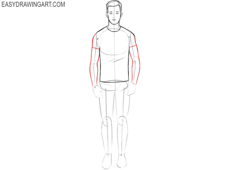 simple sketch of human body