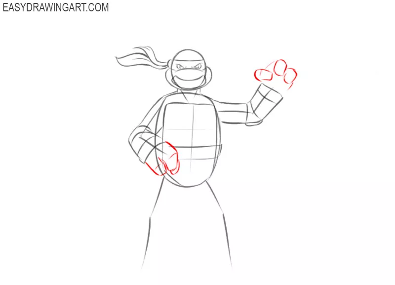Learn how to draw a Ninja Turtle