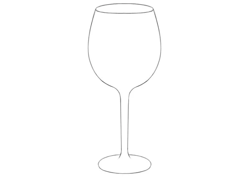 Learn how to draw a wine glass