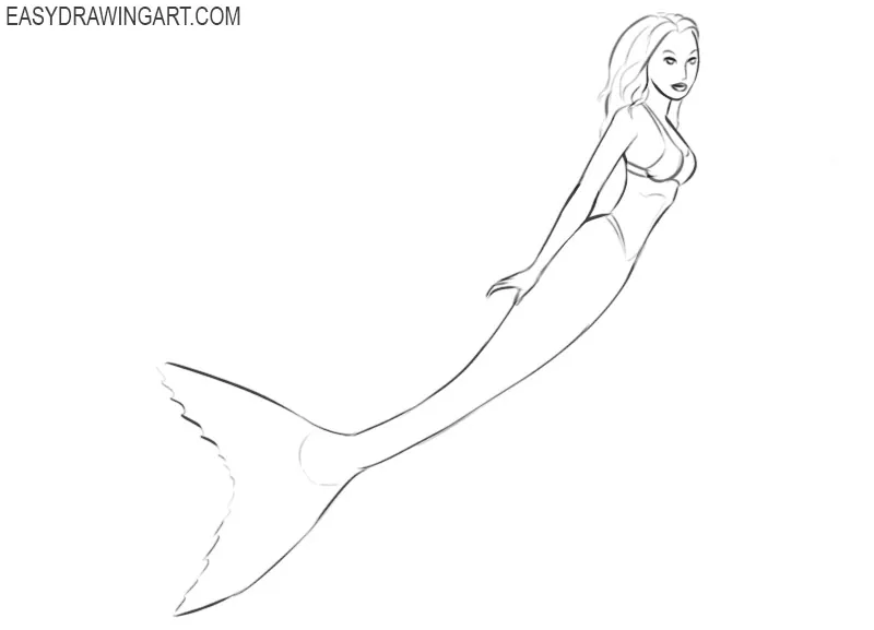 Line art Ariel Drawing Mermaid Sketch, Mermaid, white, face, manga png |  PNGWing