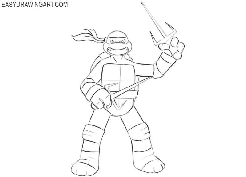 Ninja Turtle drawing tutorial