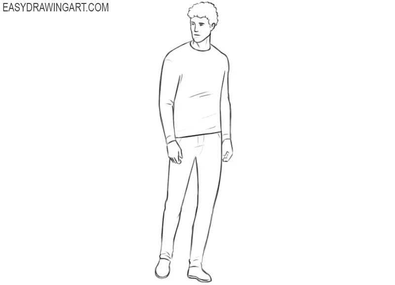 Person drawing tutorial