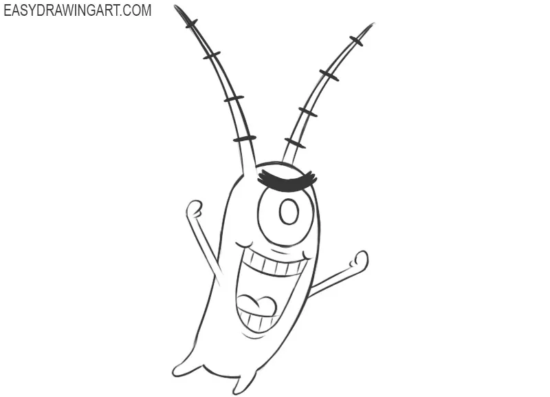 How to Draw Plankton Easy Drawing Art