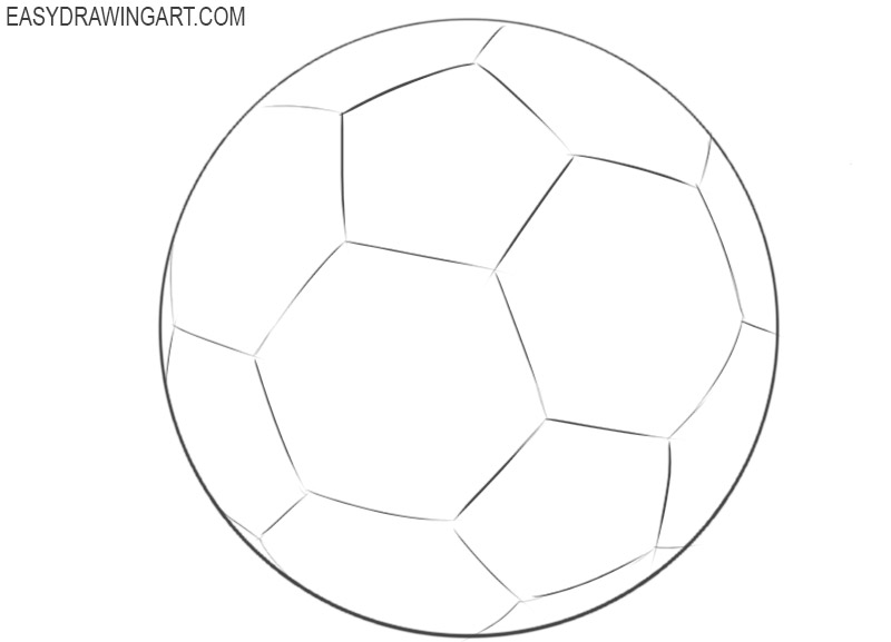 Soccer ball drawing tutorial