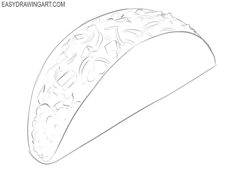Taco drawing lesson