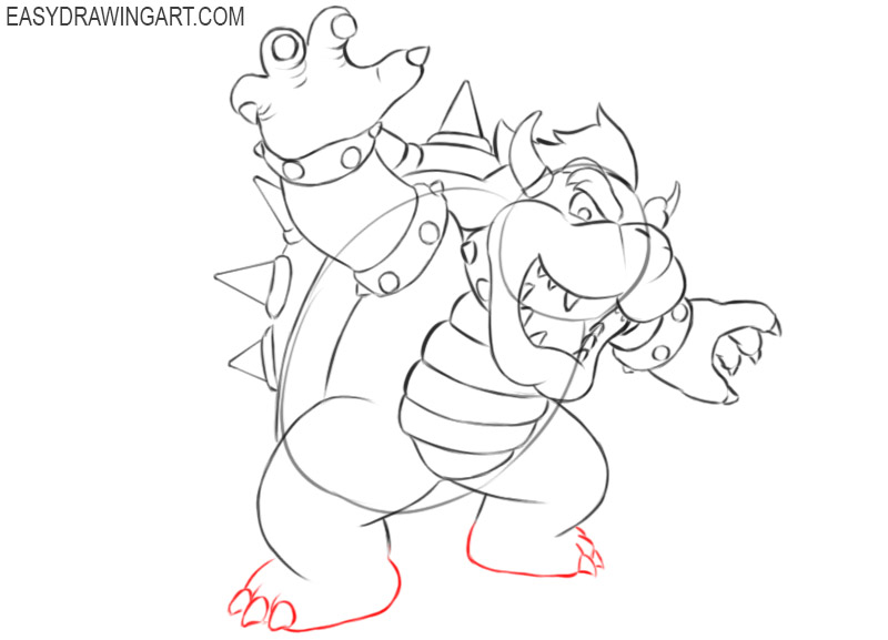 bowser drawing easy