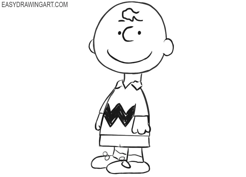 charlie brown drawing how to