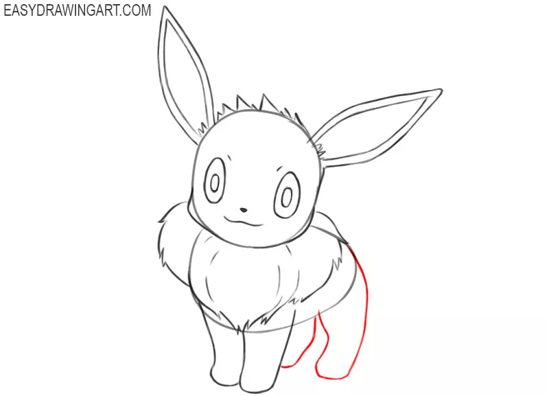 easy steps on how to draw eevee