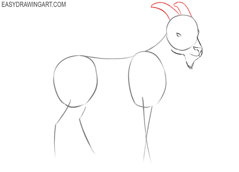 easy to draw goat